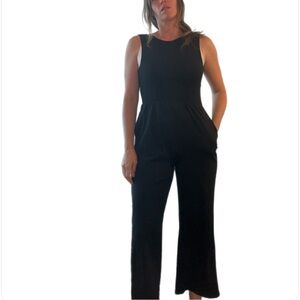 Black casual pants one piece Jumpsuit